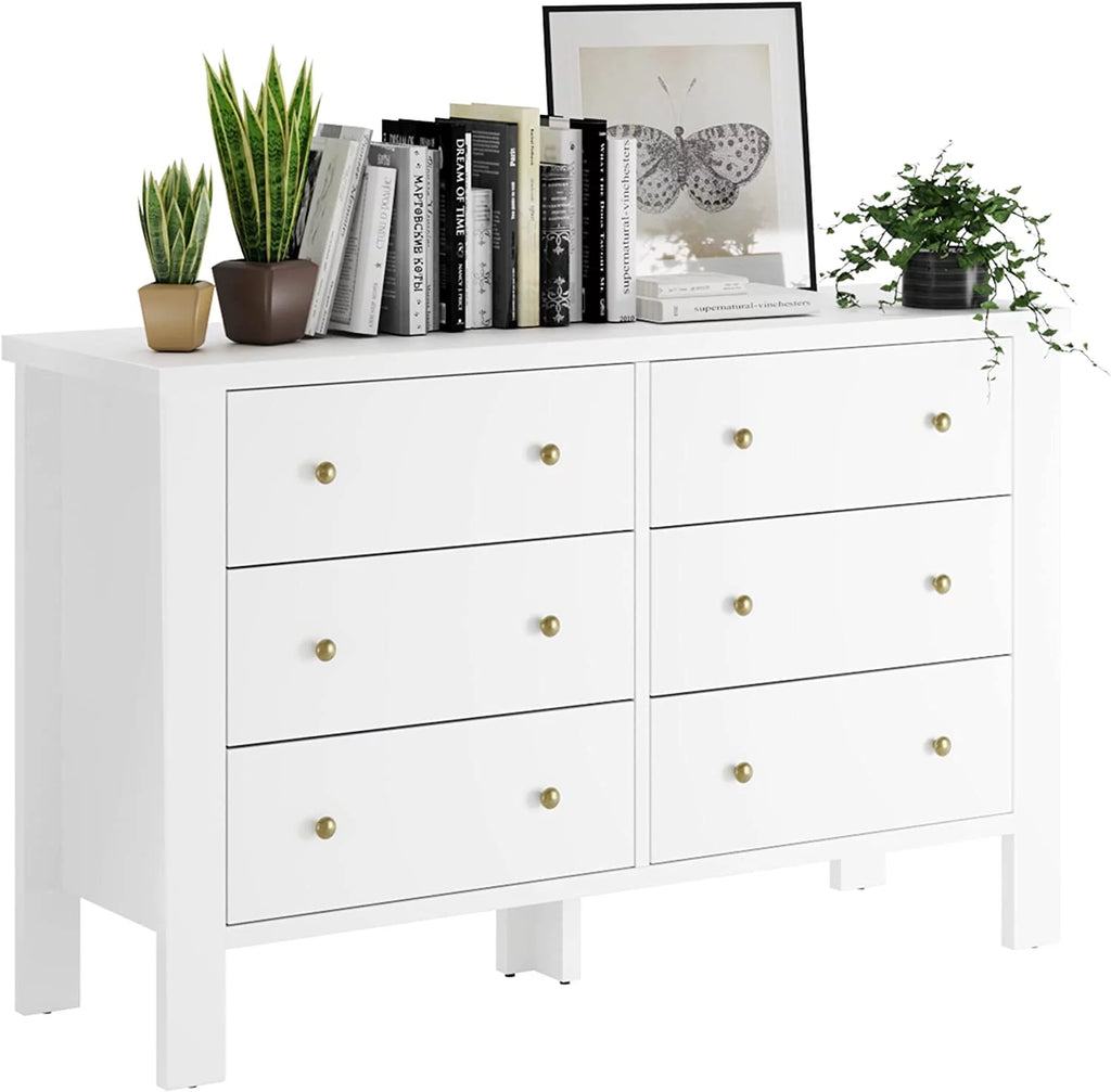 Dark Brown 6 Drawer Dresser L2377