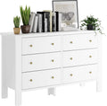 Dark Brown 6 Drawer Dresser L2377