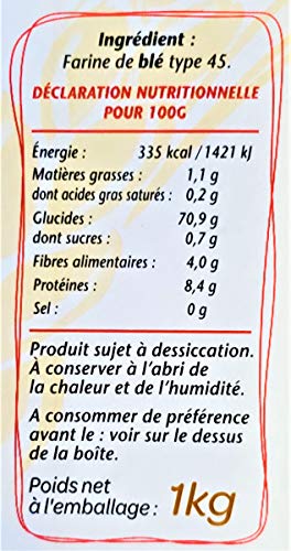 French T45 Supreme Wheat Flour 1kg O83985