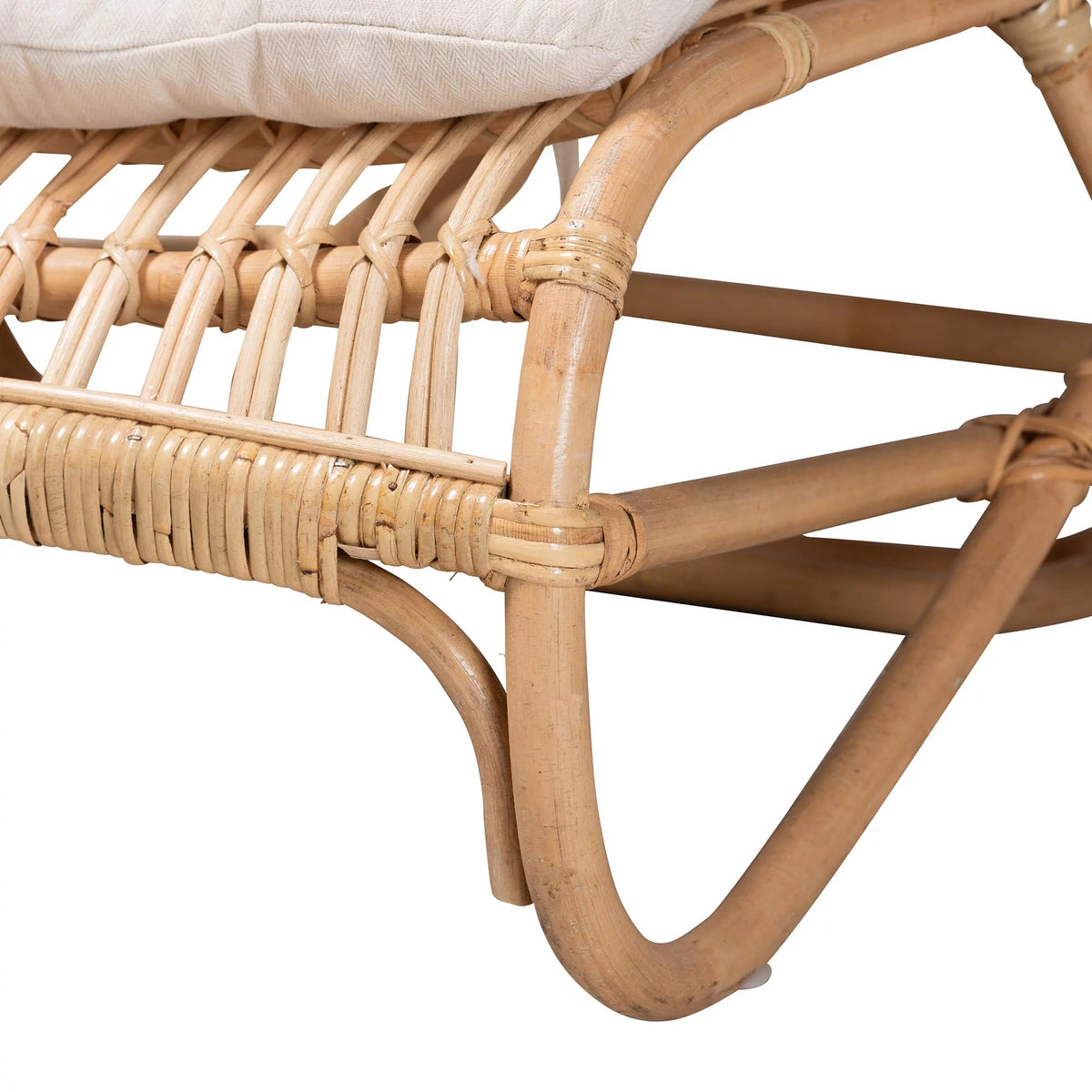 Natural Brown Rattan Chaise S966073