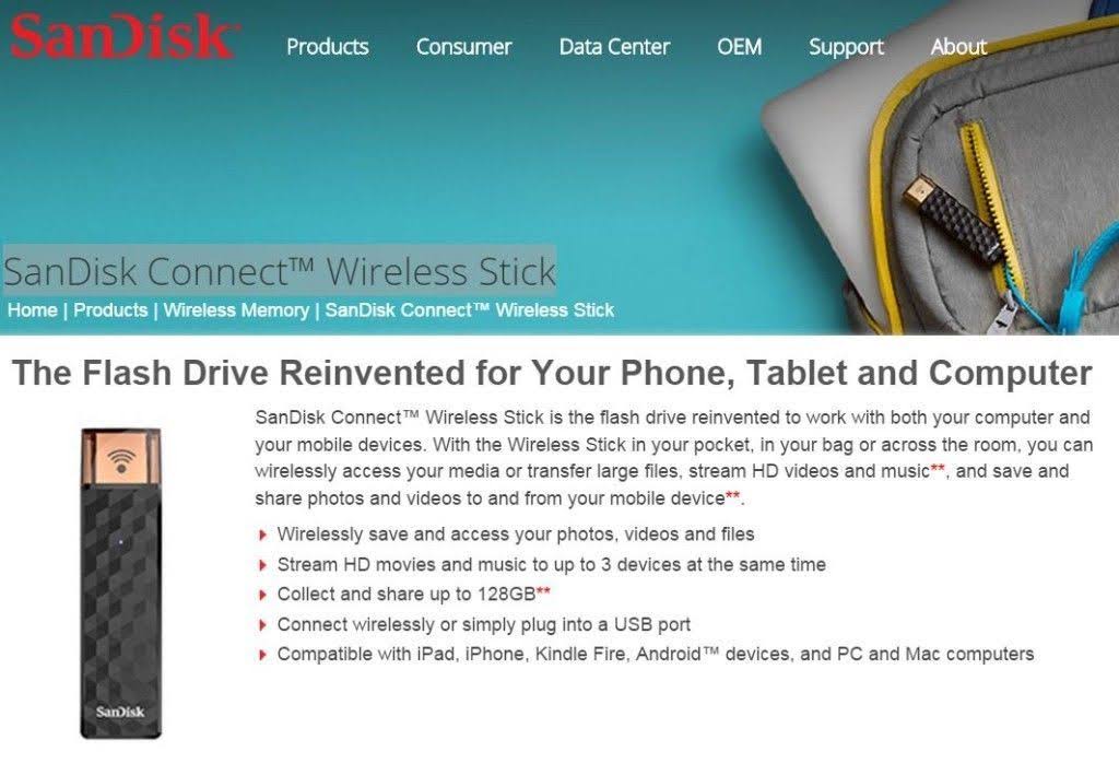 Wireless Stick Network Drive W413527