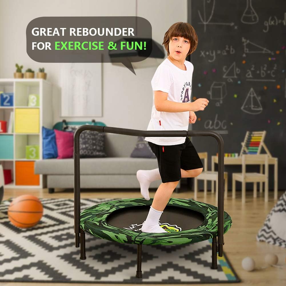 Camo Foldable Kids Trampoline with Handle F3051