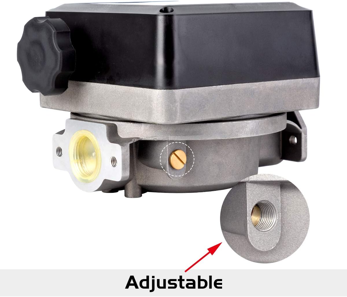 Mechanical Fuel Flow Meter 7-20 GPM 4-Digital Batch Display U11353