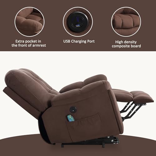 Power Lift Electric Recliner Chair with USB Charge Port and 2 Cup Holders F686