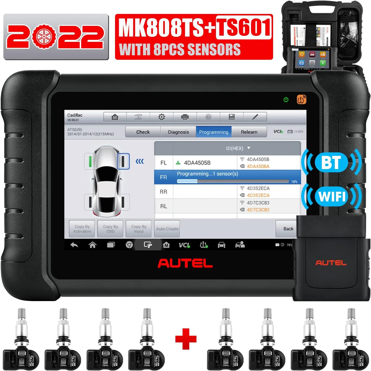TPMS Programming Scanner with 8pcs 315MHz MX-Sensors C9261