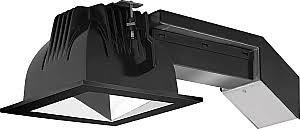 4 inch Square 12W 4000K 80 CRI Black Ring T69645