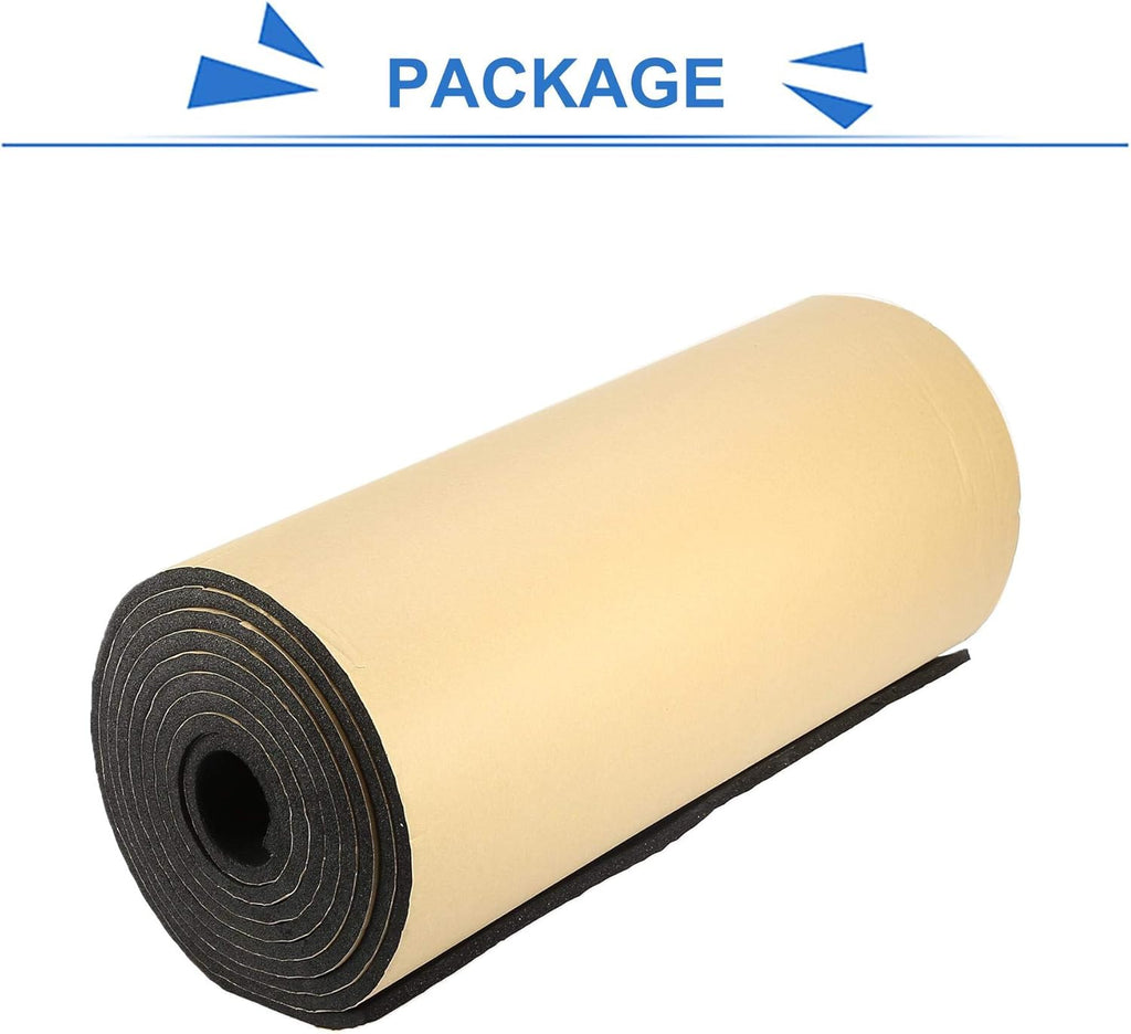 315mil Acoustic Absorption Heatproof Wave Foam Mat 21.5sqft Pack of 2 W89426