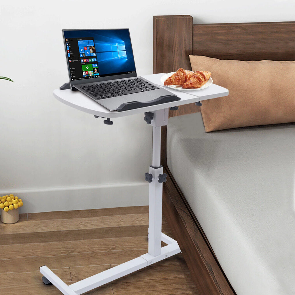 Adjustable Rolling Laptop Desk Sofa Overbed Table K3601