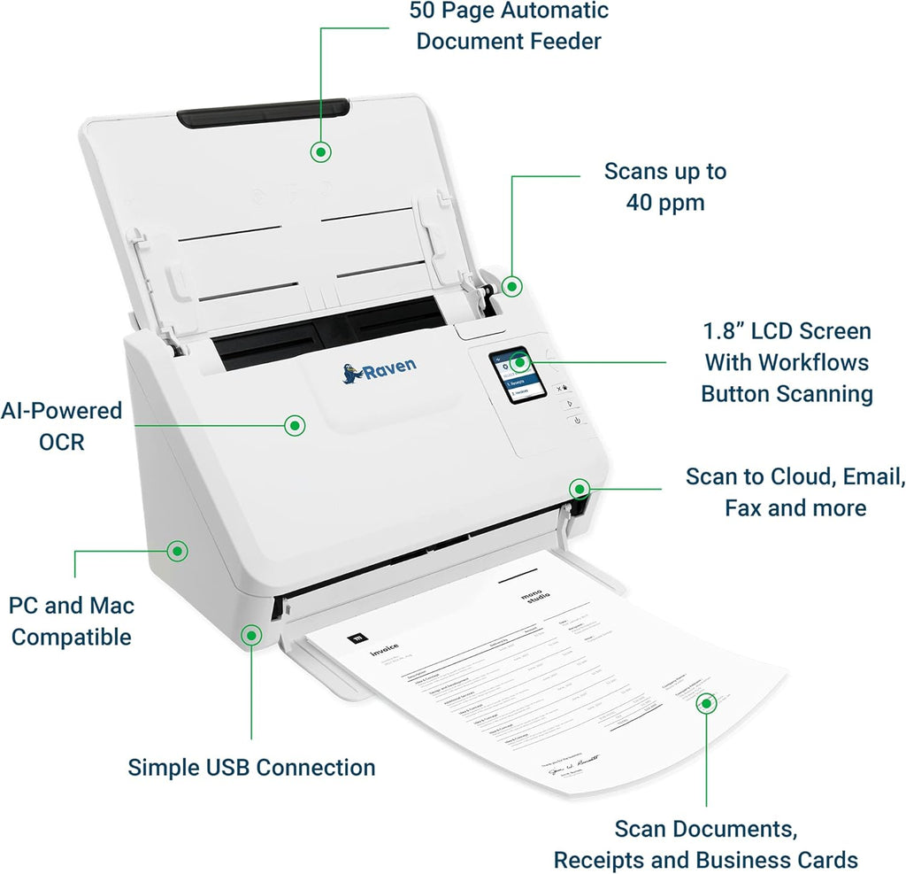 Document Scanner, Color, Duplex, Auto Document Feeder, USB S938453