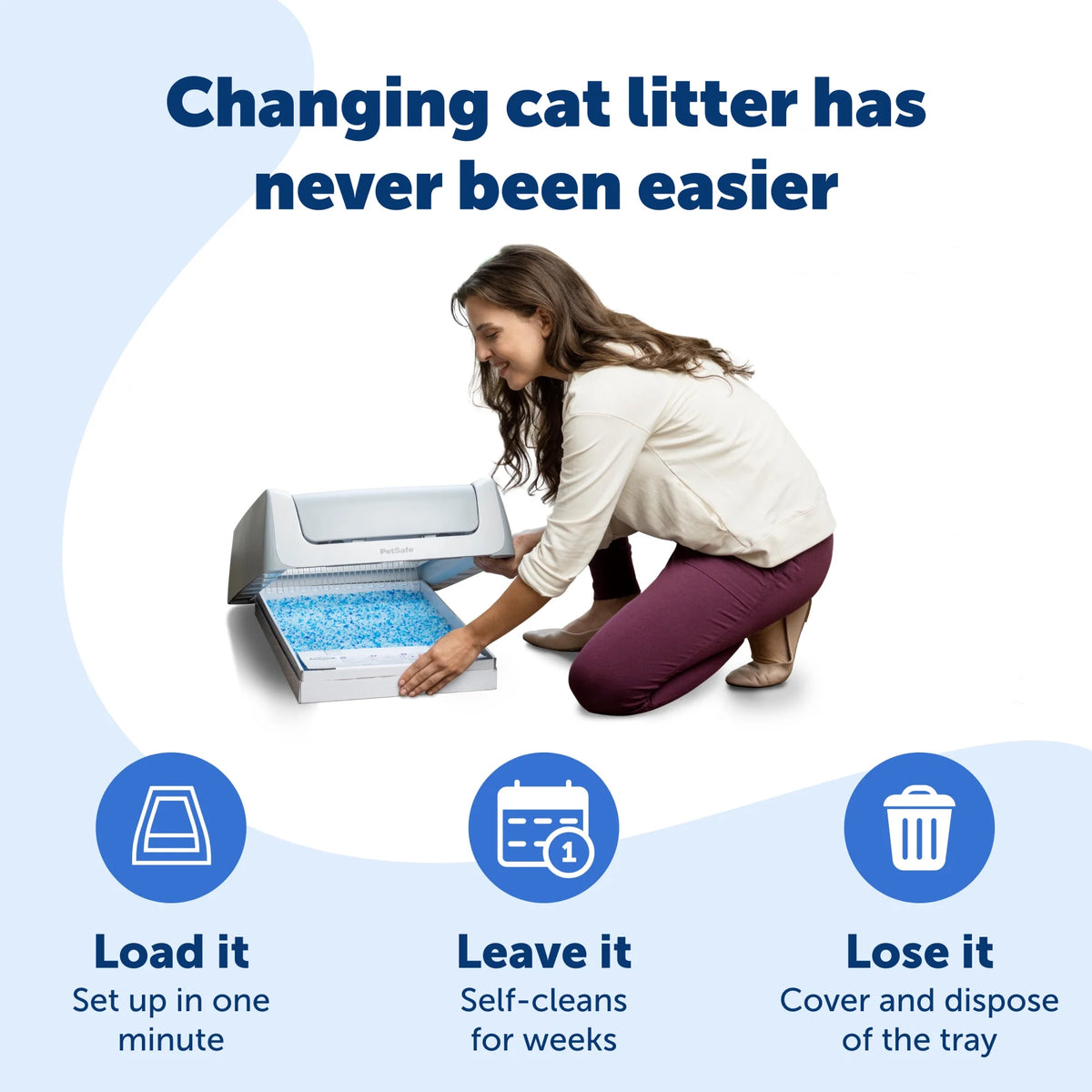 Disposable Cat Litter Tray, Fresh Scent, Silica Crystals, 1-Pack L20260
