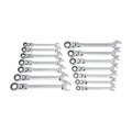 14 pc. 12 Point Flex Head Ratcheting Combination Wrench Set O9117