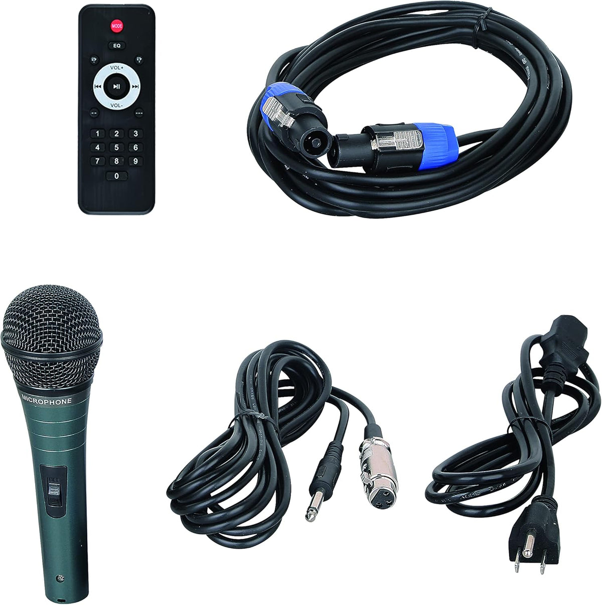 15-Inch 2000 Watt 2-Way Powered PA Speaker System with Bluetooth O399229