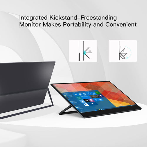 15.6" Portable Touchscreen Monitor with Kickstand 1080P Mini HDMI Y943002