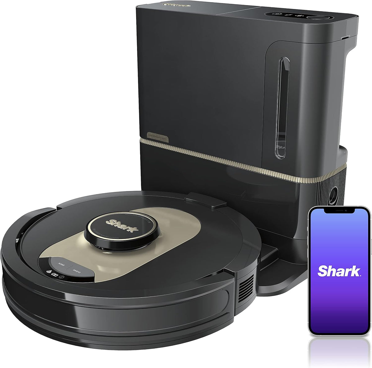 Black Robot Vacuum with Self-Empty Base G80058