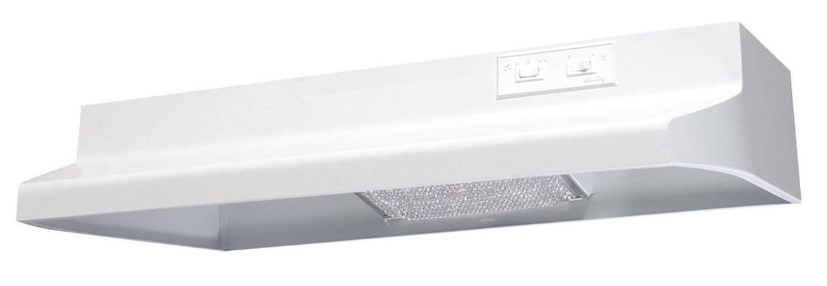 180 CFM 42x22 White 2-Speed Under Cabinet Range Hood T9946