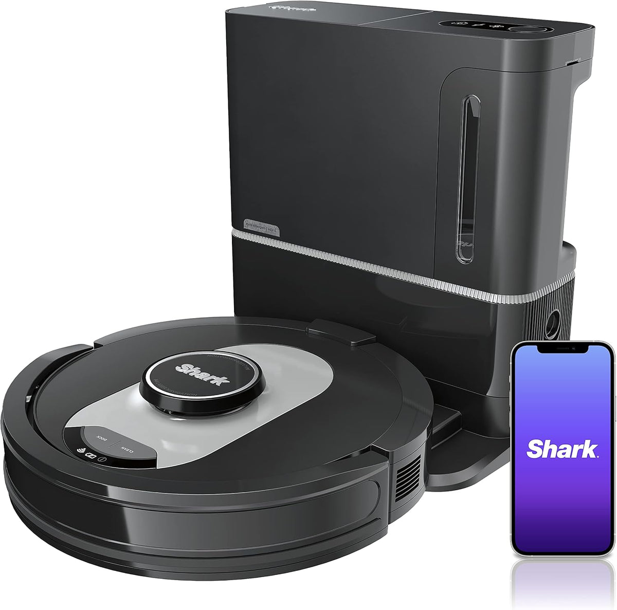 Black Robot Vacuum with Self-Empty Base G80058