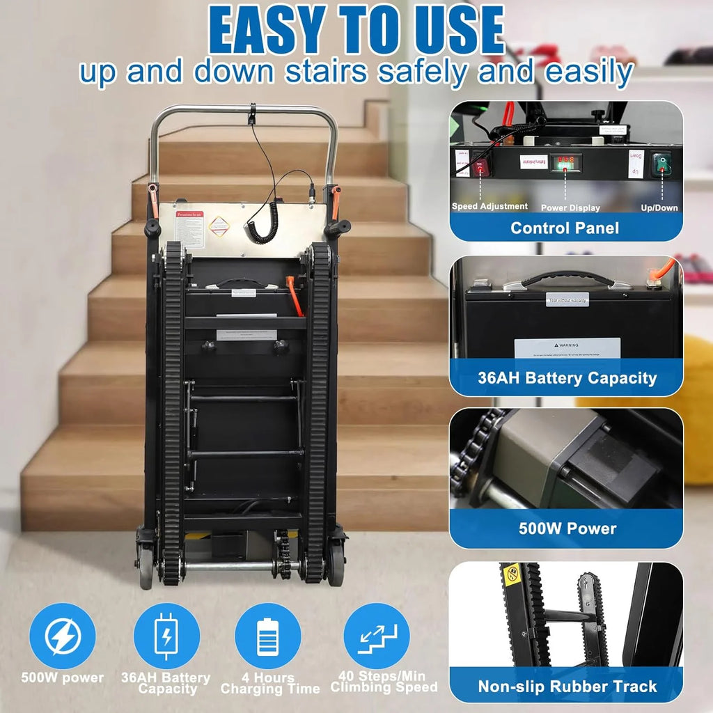 500W Folding Electric Stair Climbing Hand Trucks E848