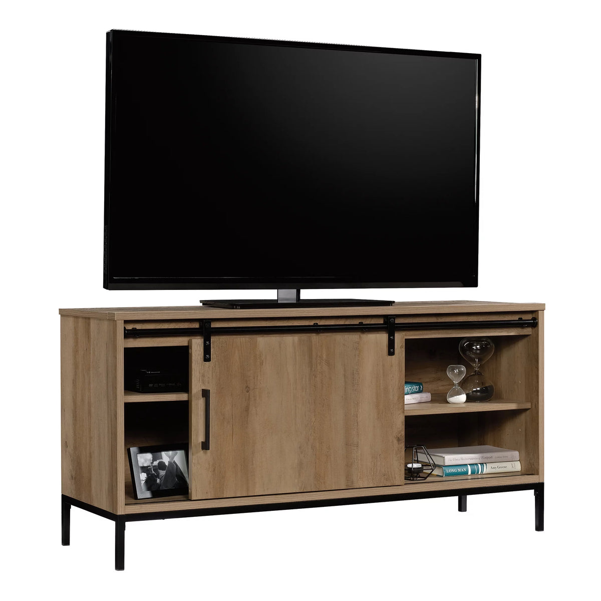 Rustic Weathered Oak Finish TV Stand X59145