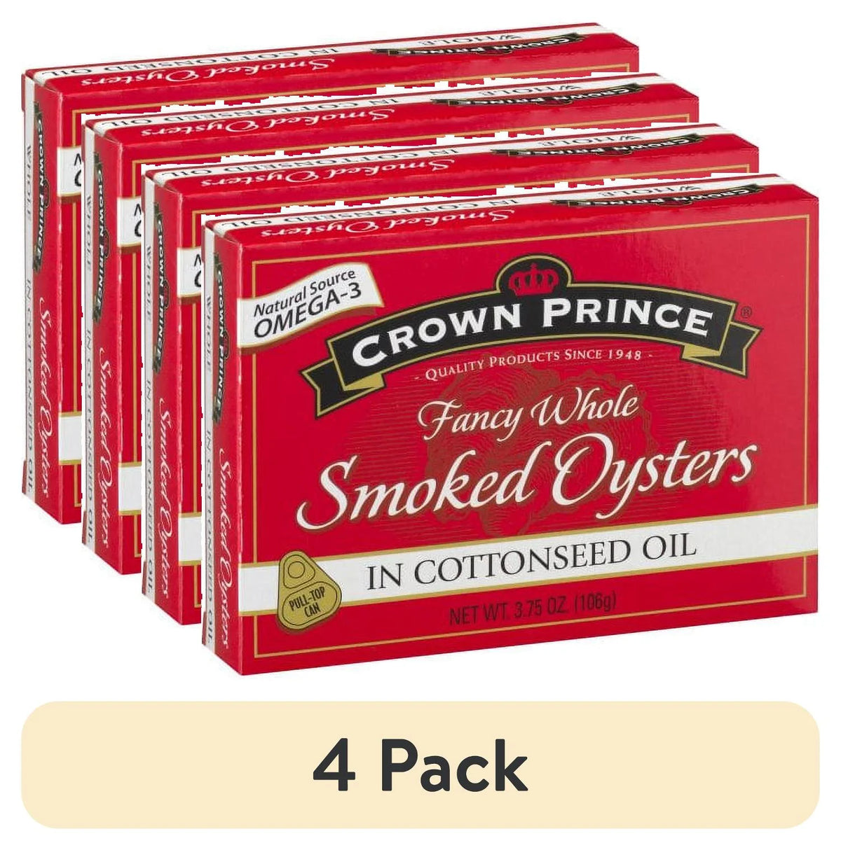 Smoked Oysters in Oil 4 Pack C564