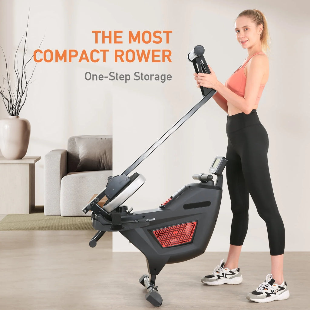 Folding Magnetic Air Rowing Machine 250lbs Max Weight G7150