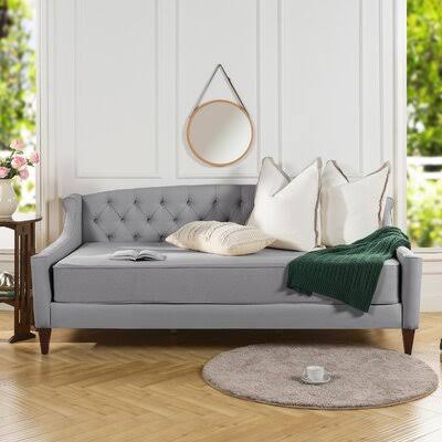 Light Gray Solid Wood Daybed R17698