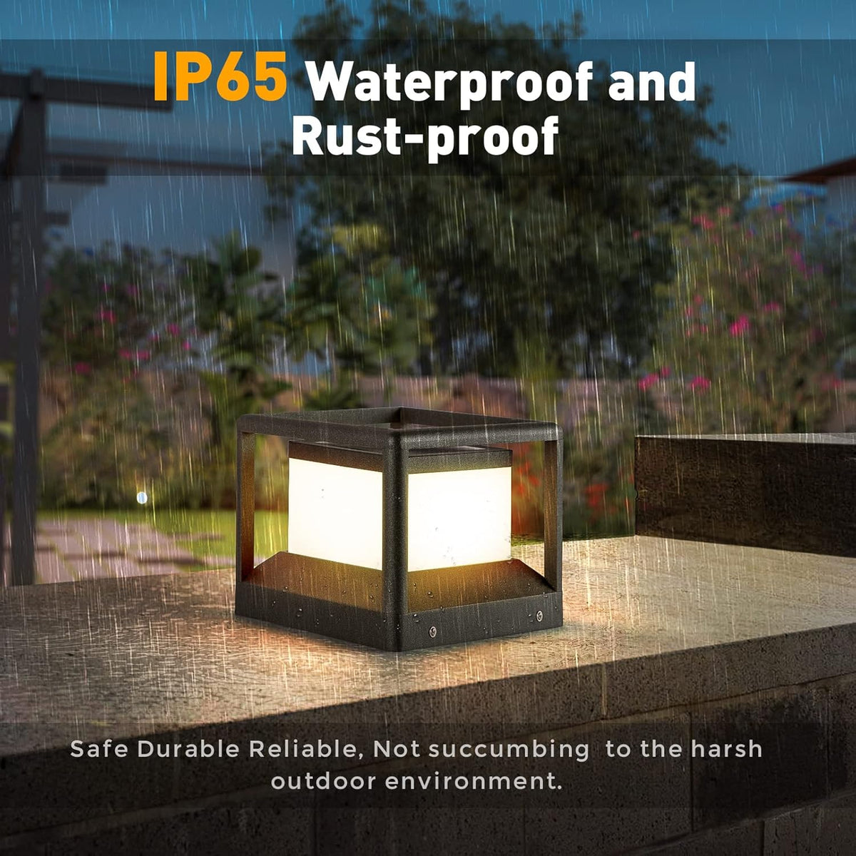 Solar Post Cap Light 3000K IP65 Waterproof B81735