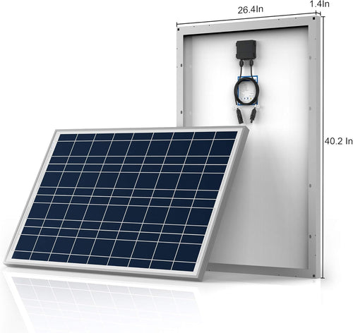 200W 12/24V Polycrystalline Off-Grid Solar Panel Kit with 30A MPPT Controller O47193