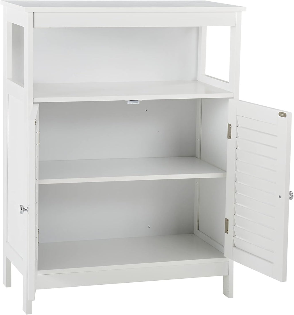 White Storage Cabinet with Two Doors A21631