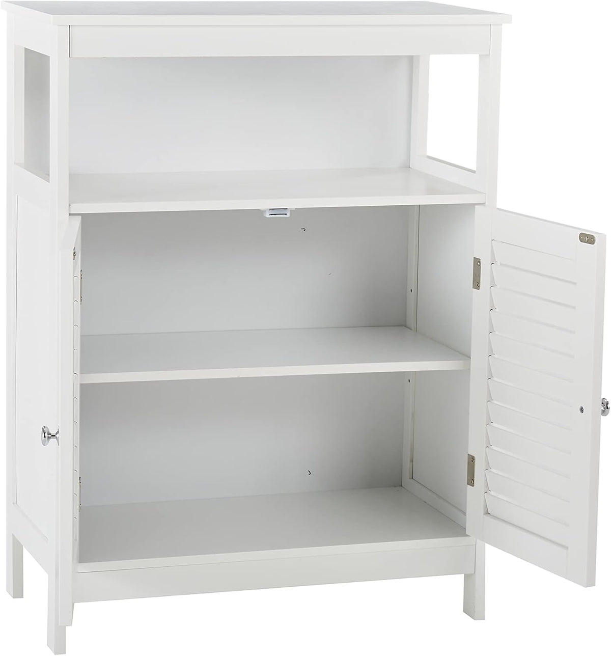 White Storage Cabinet with Two Doors A21631