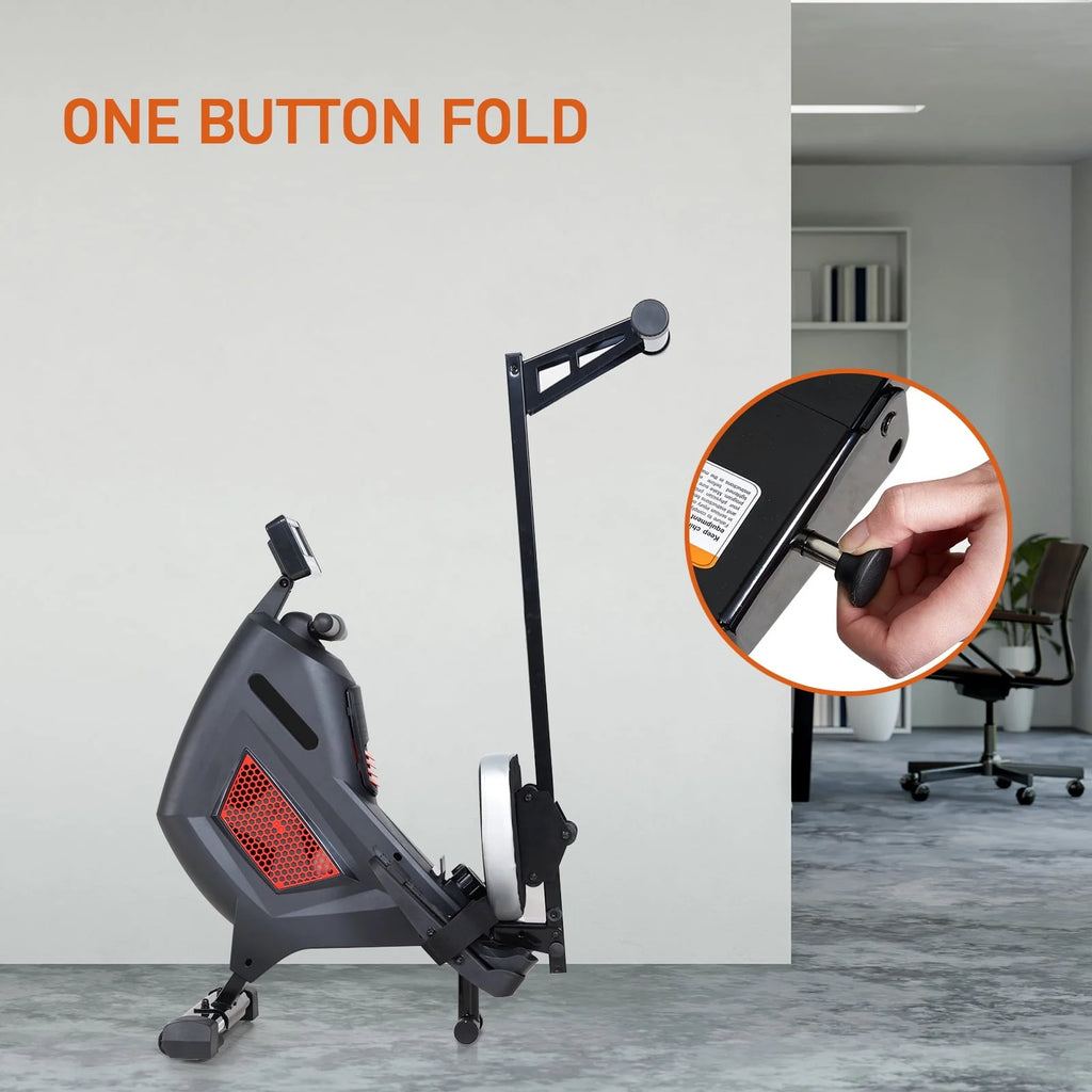 Folding Magnetic Air Rowing Machine 250lbs Max Weight G7150