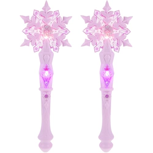 Glow Snowflake Fairy Wand with Sound, 12.59 Inch I989