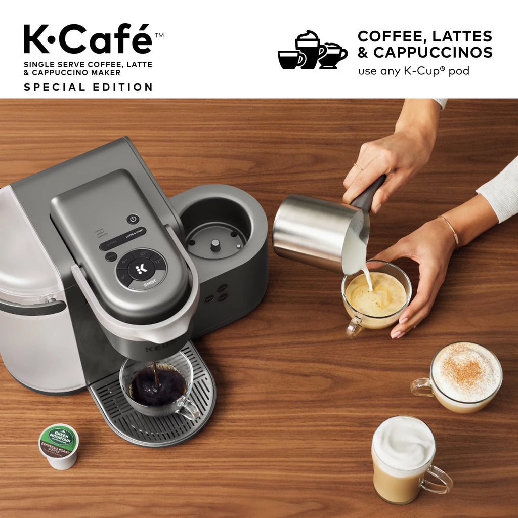 Single Serve K-Cup Pod Coffee, Latte and Cappuccino Maker J102