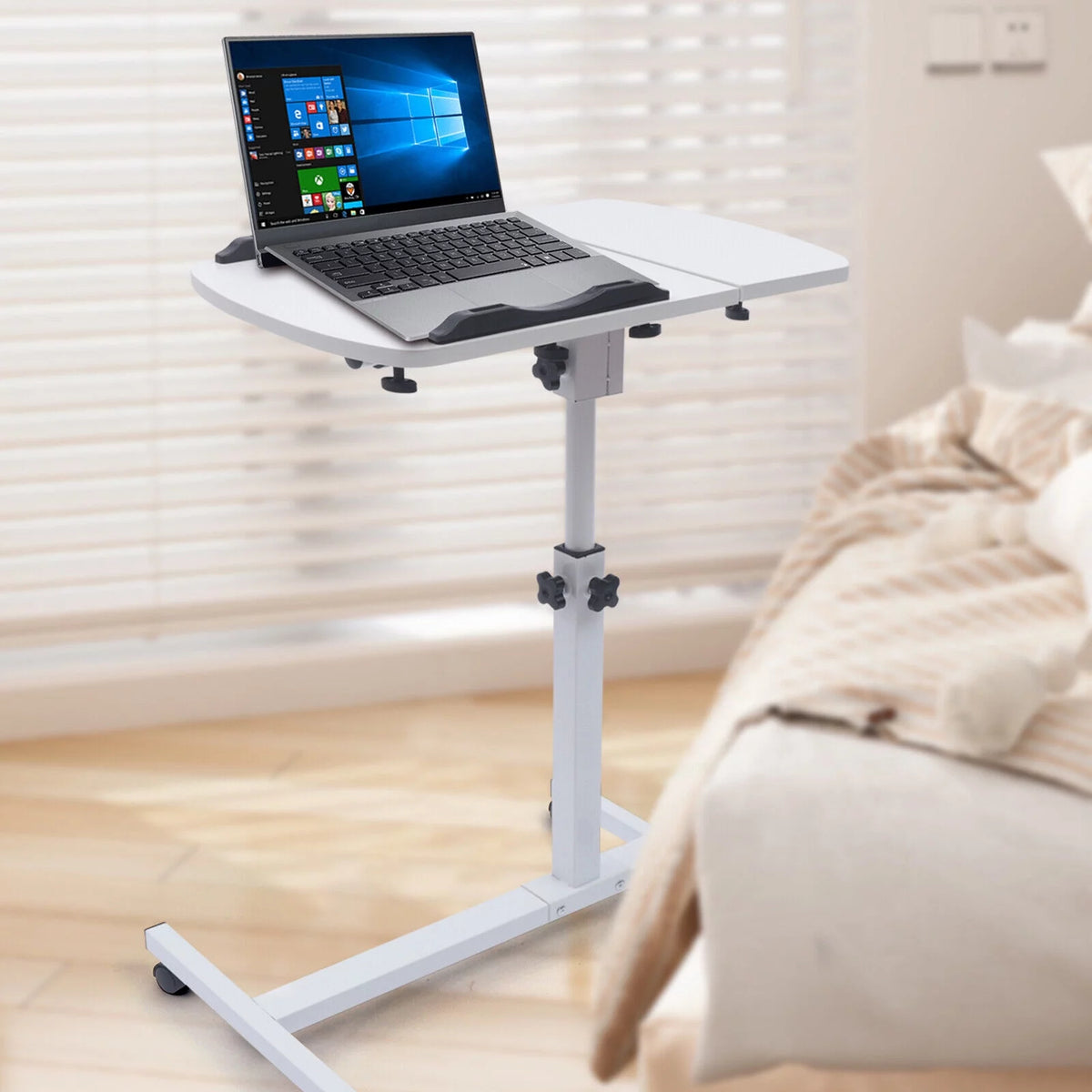 Adjustable Rolling Laptop Desk Sofa Overbed Table K3601