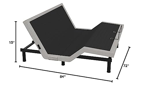 California King Adjustable Bed Base with 10 Inch Gel Memory Foam Mattress R8912