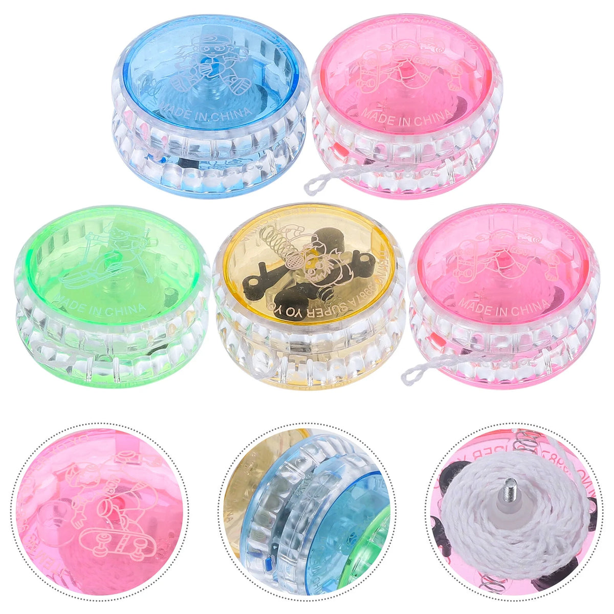 5pcs Plastic Yo-yo Balls Educational Toy U820