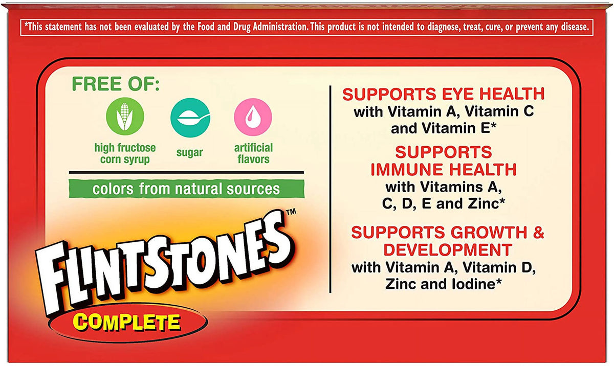 Flintstones Chewable Tablets Complete 60 Ea O336