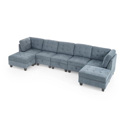L Shape Chenille Modular Sectional Sofa I371