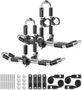 Kayak Roof Rack for 2 Kayaks Folding Aluminum Kayak Carrier J Bar with Paddle Holder Z6791