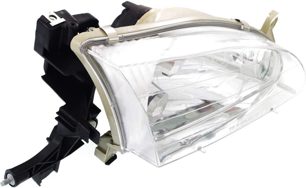 Toyota Corolla Headlight Assembly 1998 1999 2000 Driver Side with Bulbs Q7550