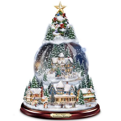 Musical Tabletop Christmas Tree with Snowglobe J93570