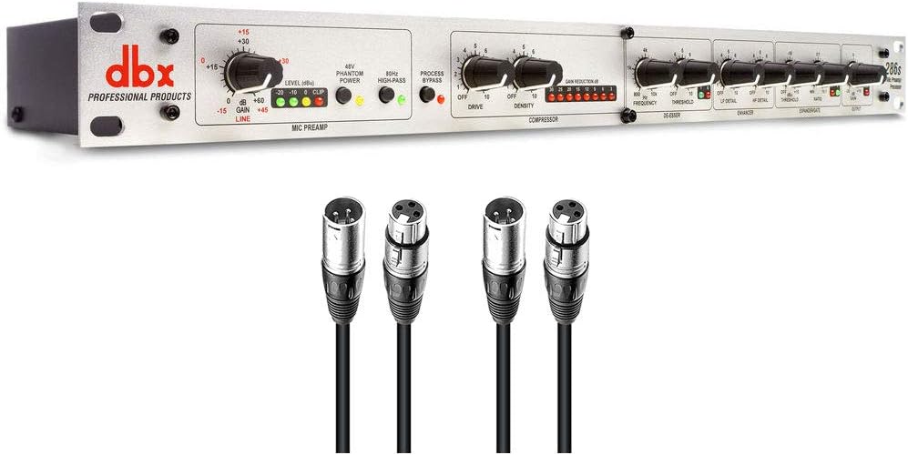 Preamplifier Channel Strip Mic Pre Amp with 2x 25' XLR Cables R927948