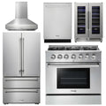 36 Gas Range, Range Hood, Refrigerator, Dishwasher, Wine Cooler O996684