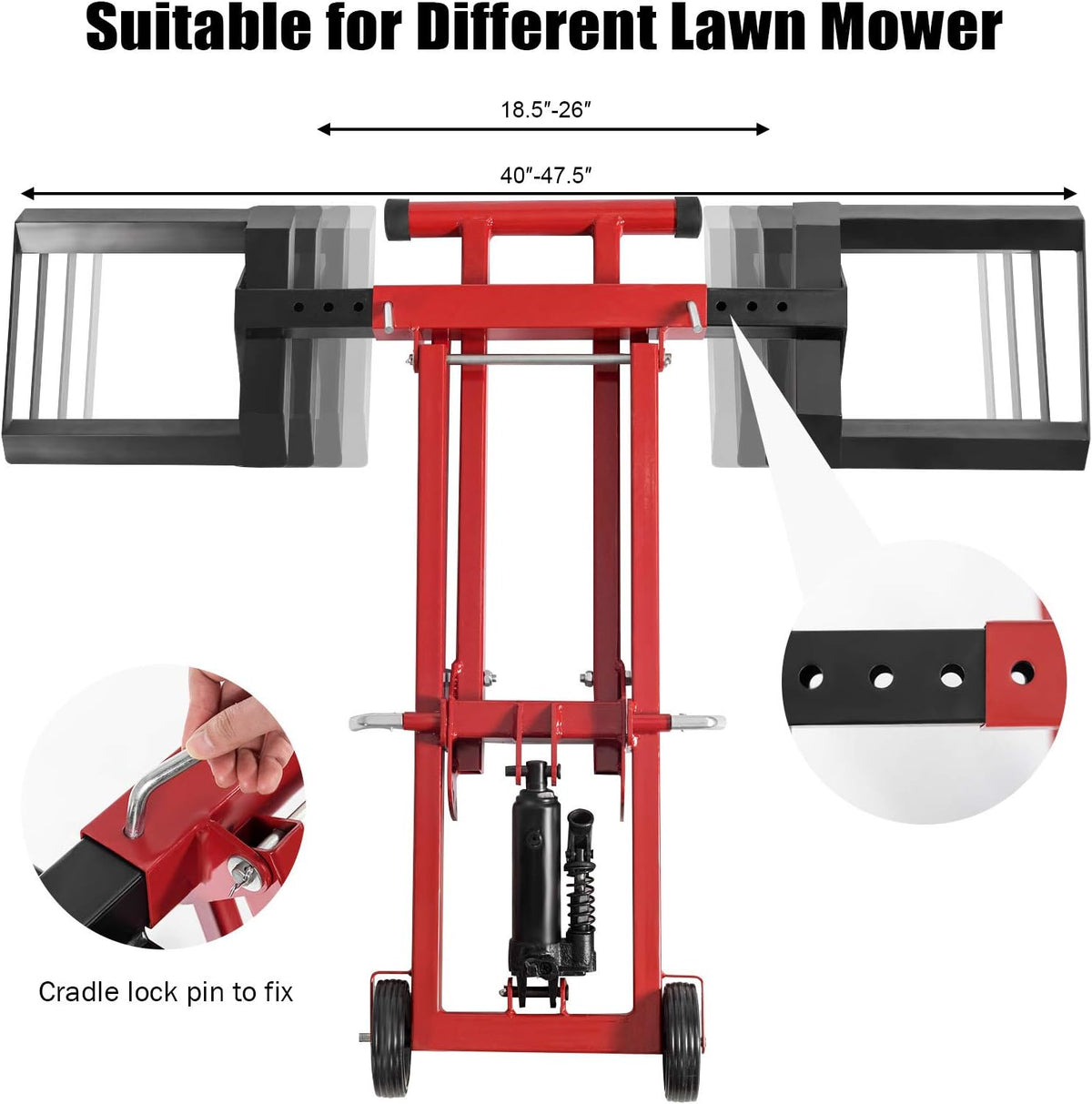 Hydraulic Lawn Mower Lift, 500-lb Capacity X4988