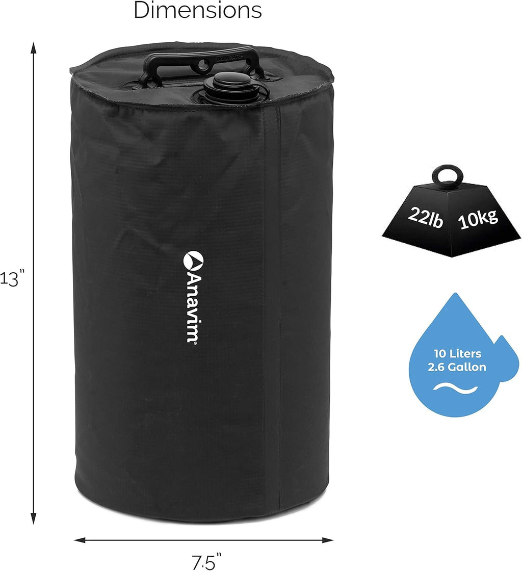 4pcs-Pack Black Canopy Water Weights Bag Y374