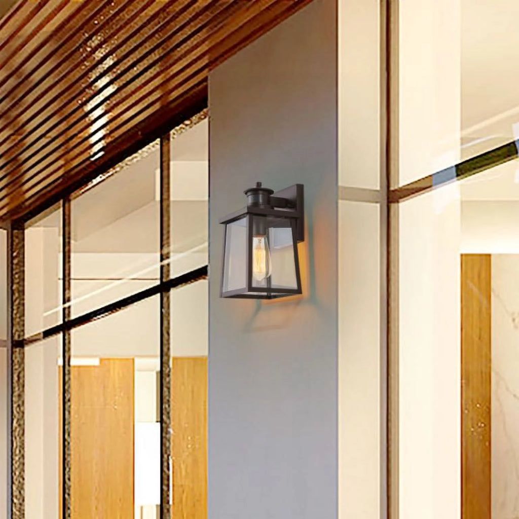 Motion Sensor Outdoor Wall Light in Oil Rubbed Bronze F763053