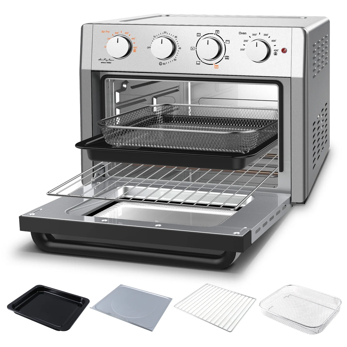 7-In-1 Air Fryer Toaster Convection Oven Combo 24 Quart D1972