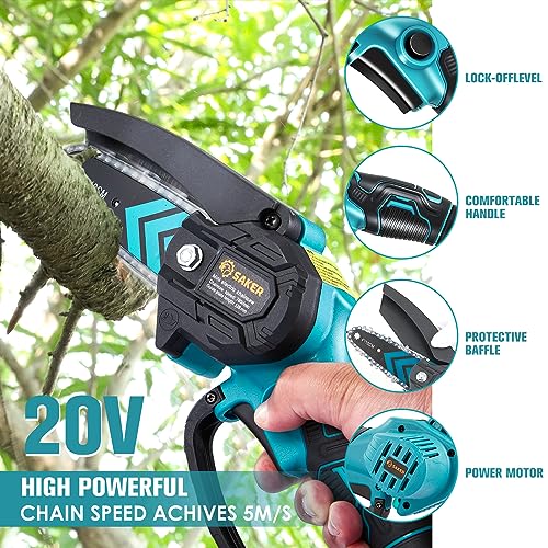 Mini Chainsaw Cordless Handheld Chain Saw U68982