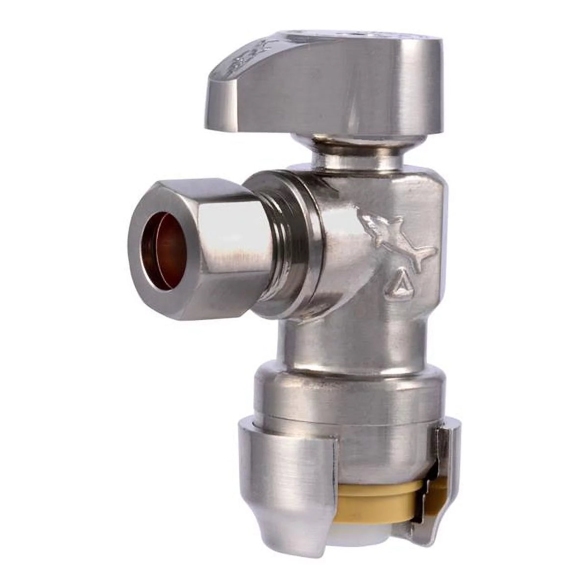 0.5 in. PTC x 0.37 in. Compression Brass Angle Stop Valve U1277