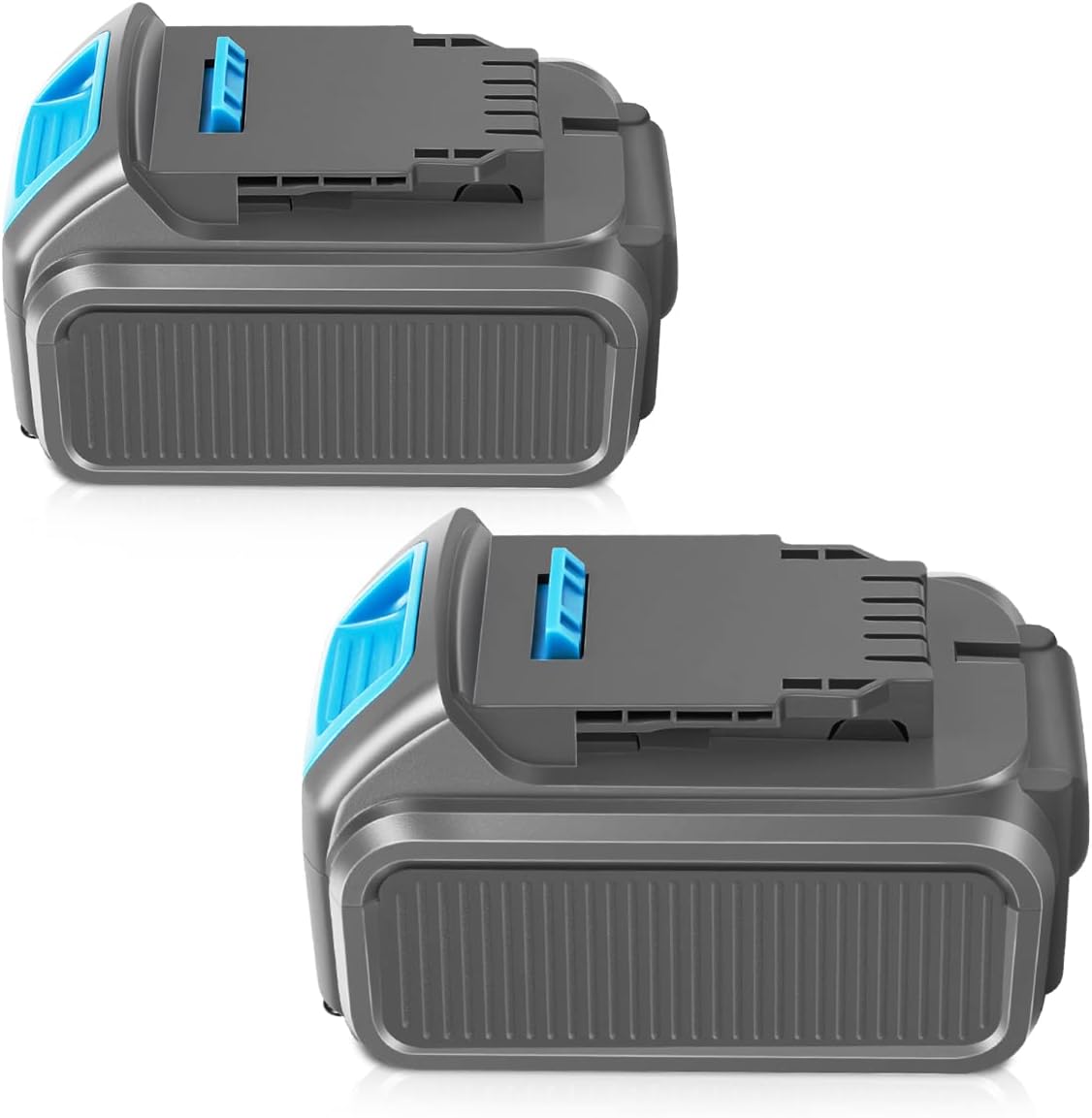 2 Packs 20V 6.0Ah Battery with LED Indicator (Grey) I470