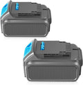 2 Packs 20V 6.0Ah Battery with LED Indicator (Grey) O4974